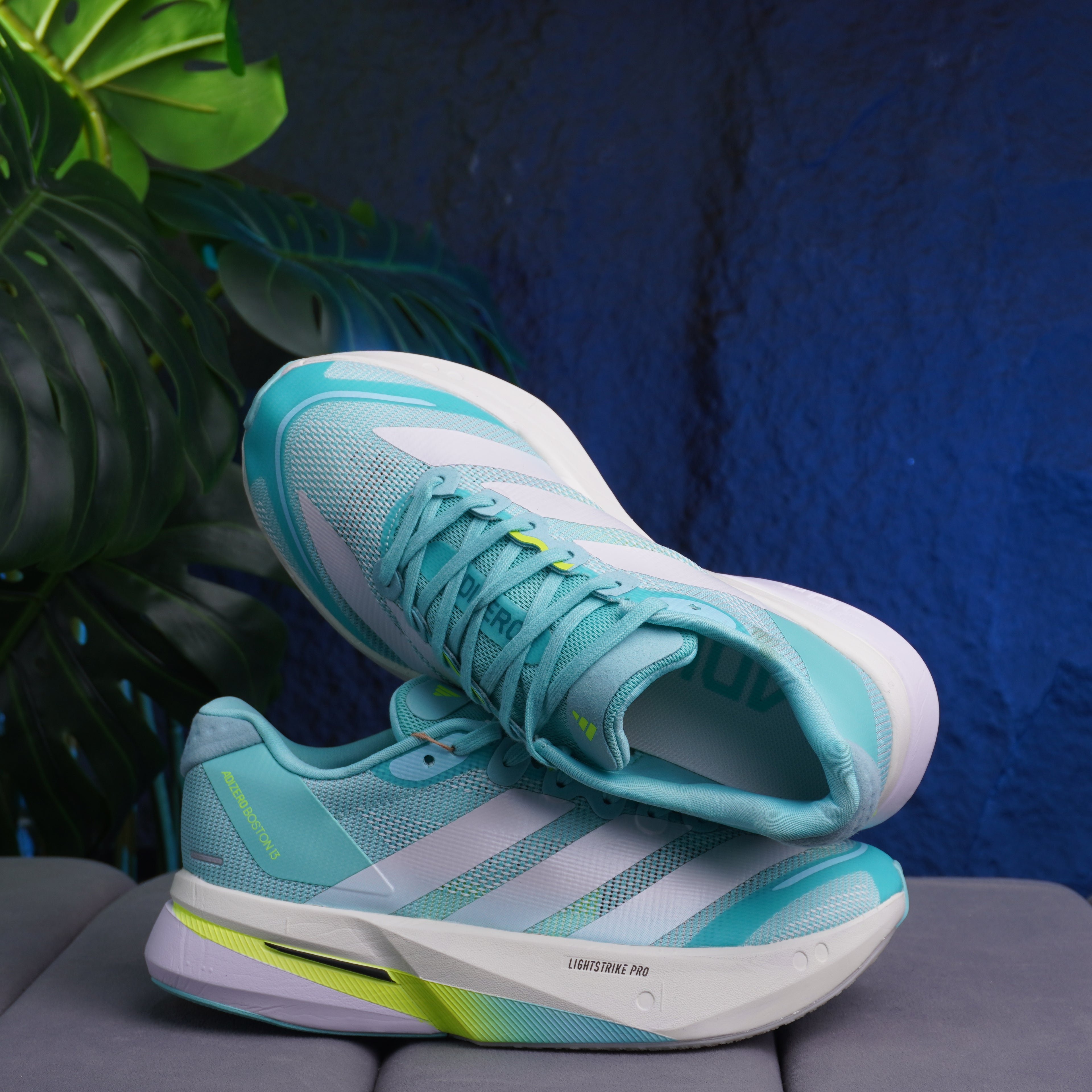 ADIDAS ADIZERO BOSTON VERDE BLANCO DAMA