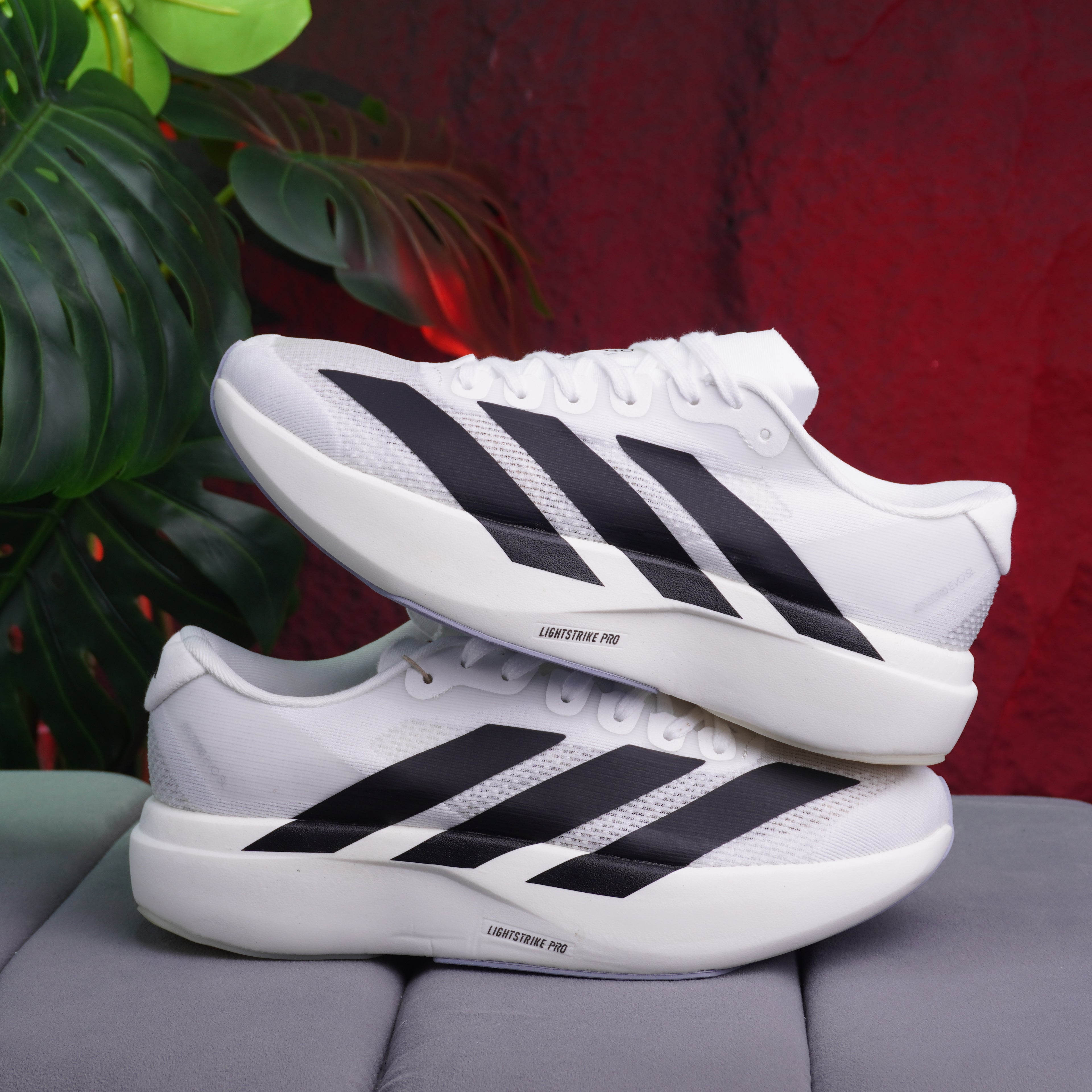 ADIZERO EVO DAMA BLANCO NEGRO