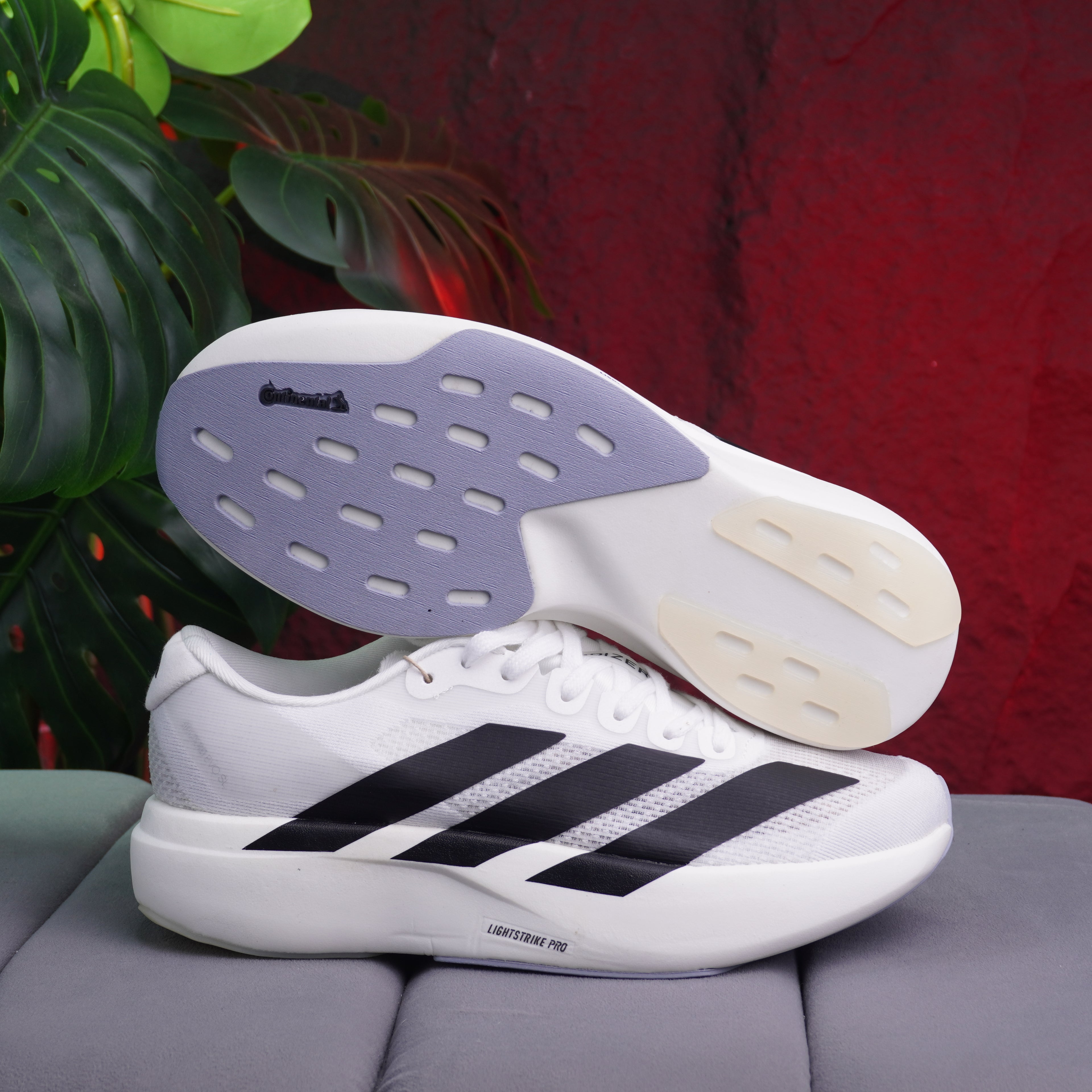 ADIZERO EVO DAMA BLANCO NEGRO