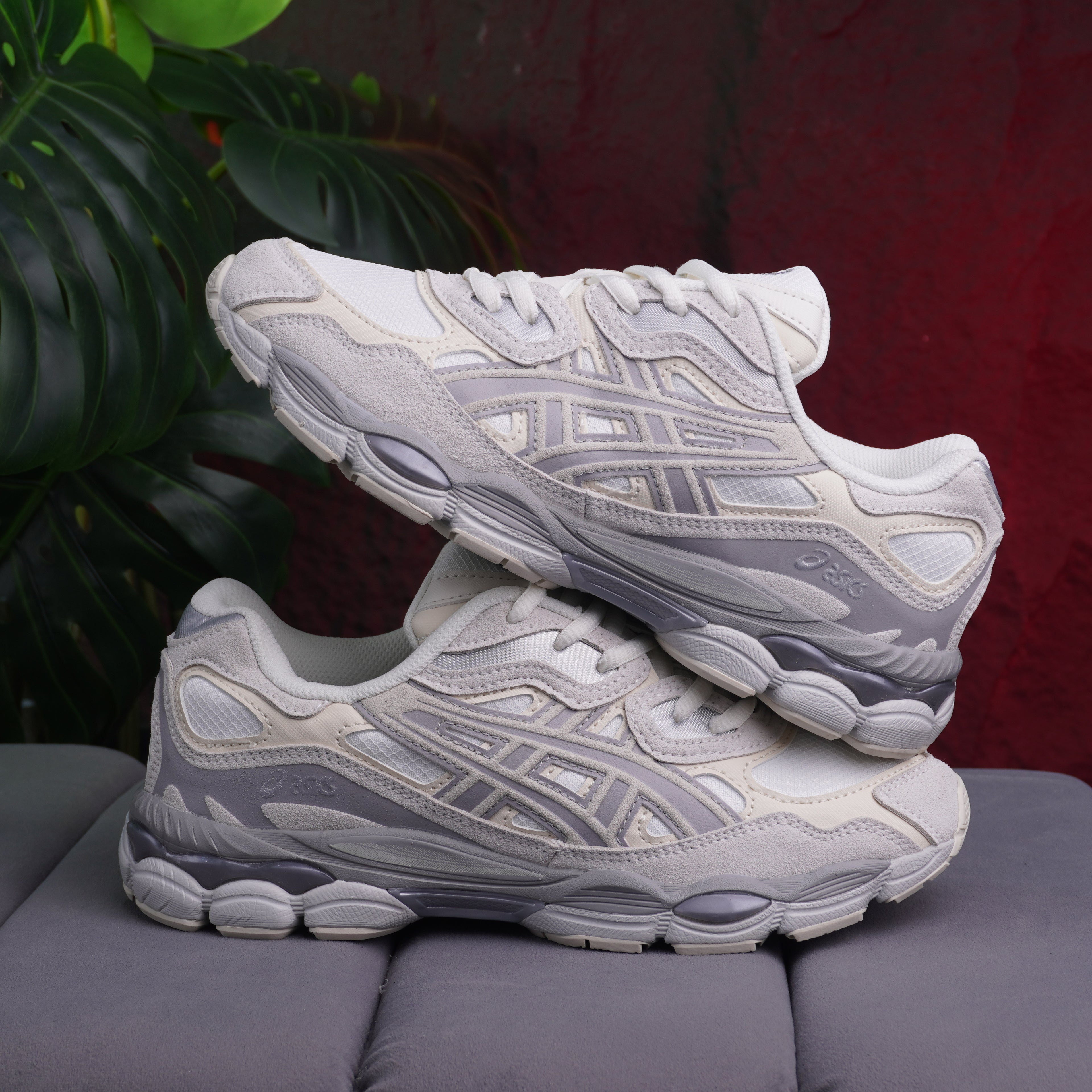 ASICS GEL CABALLERO BLANCO GRIS