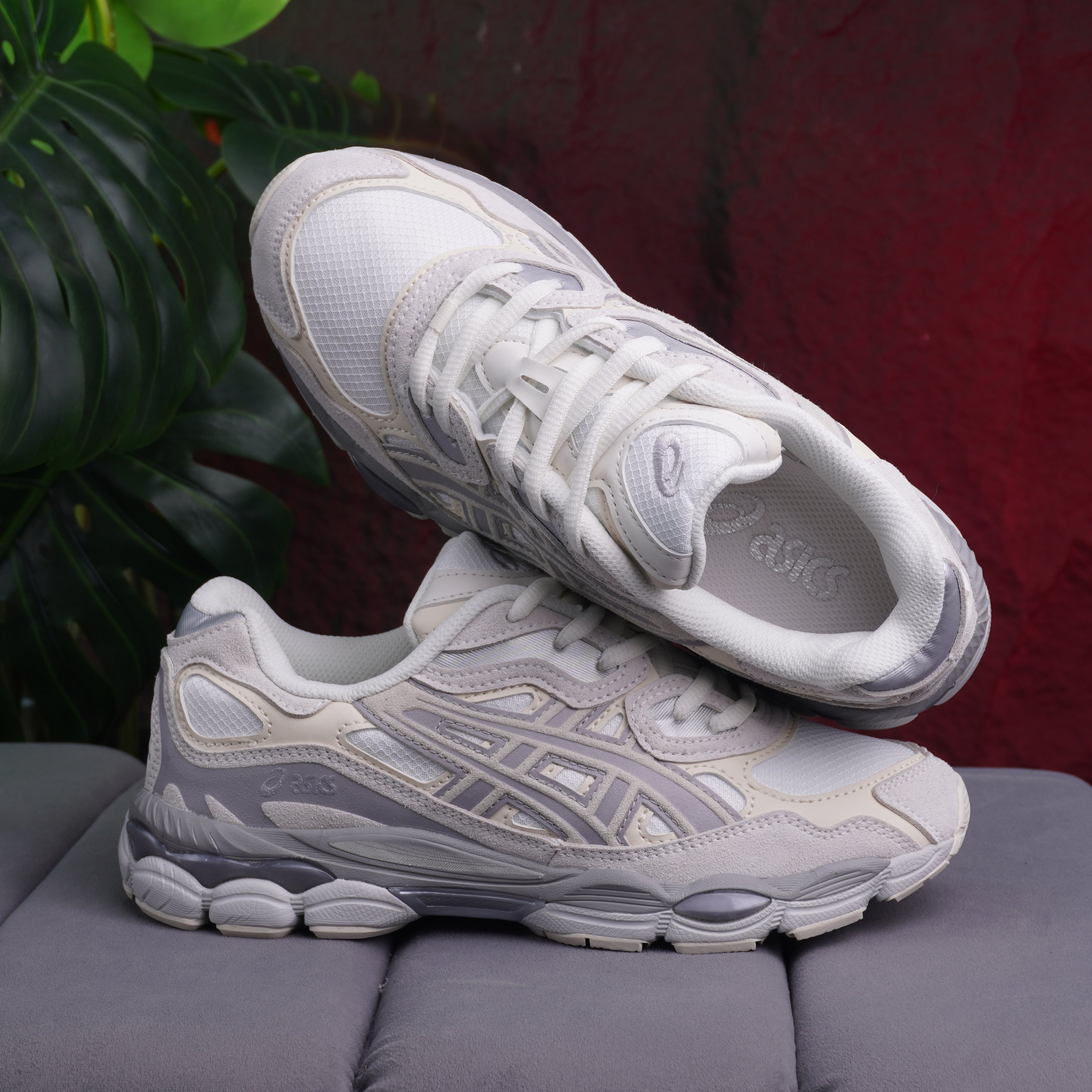 ASICS GEL CABALLERO BLANCO GRIS