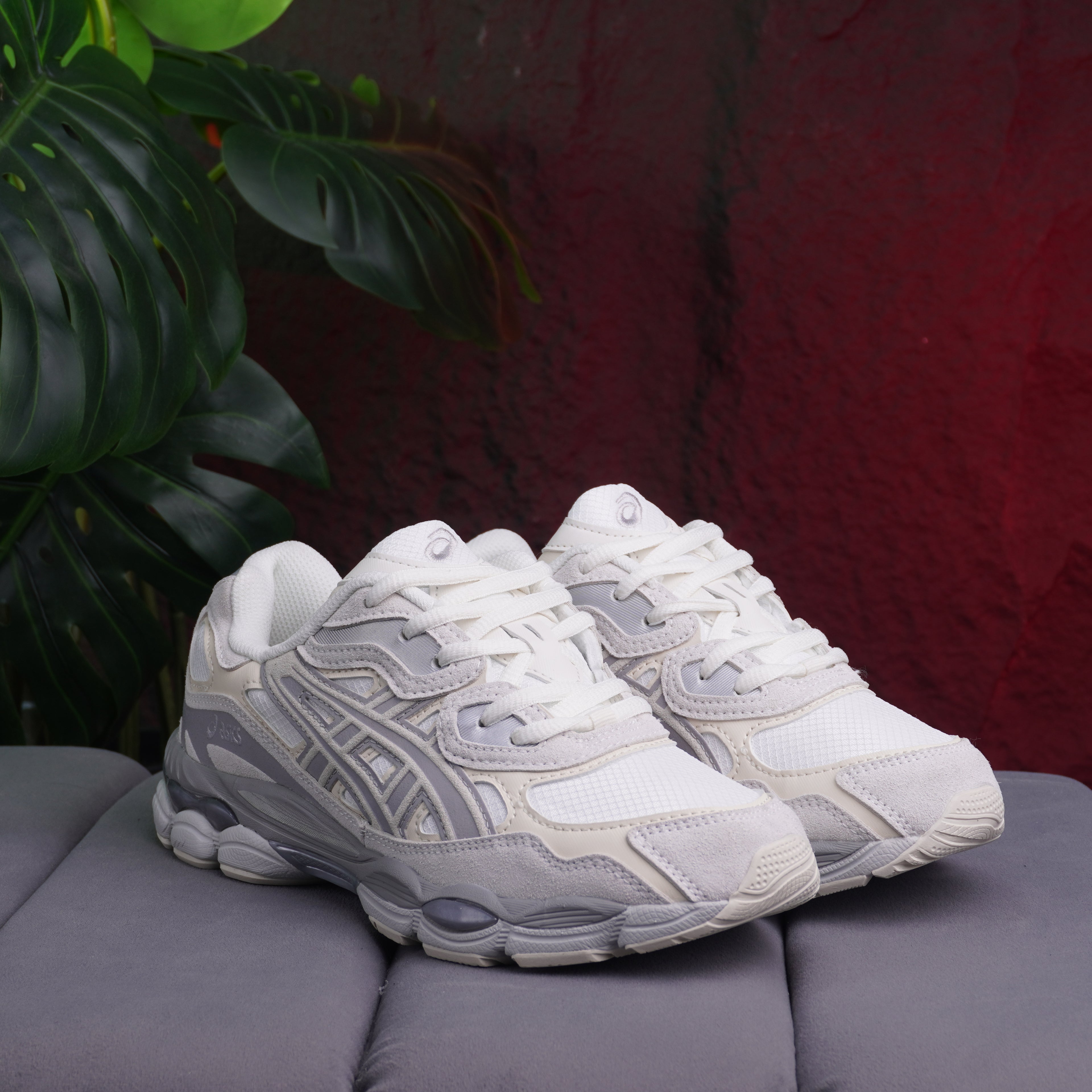ASICS GEL CABALLERO BLANCO GRIS
