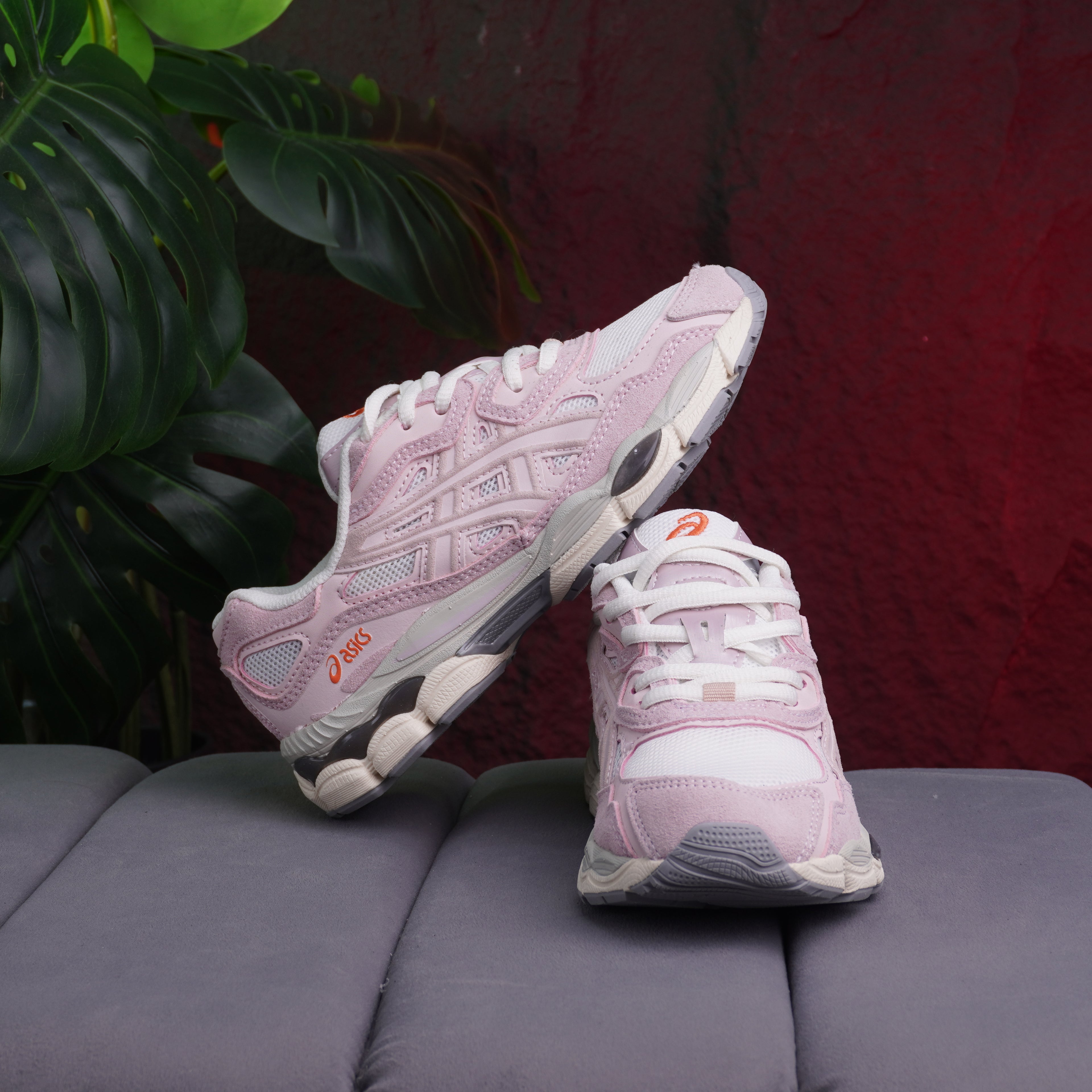 ASICS GEL DAMA BLANCO ROSADO