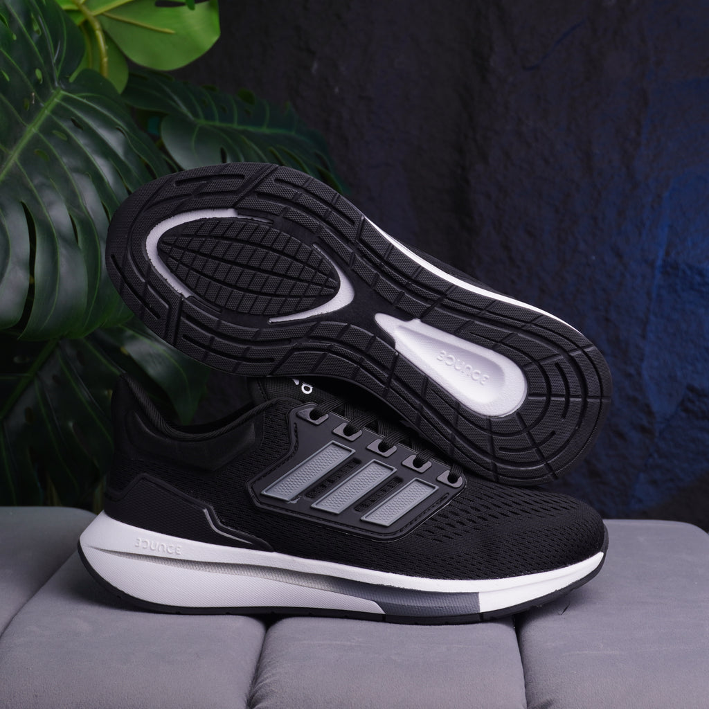 ADIDAS EQ21 RUN CABALLERO GRIS NEGRO