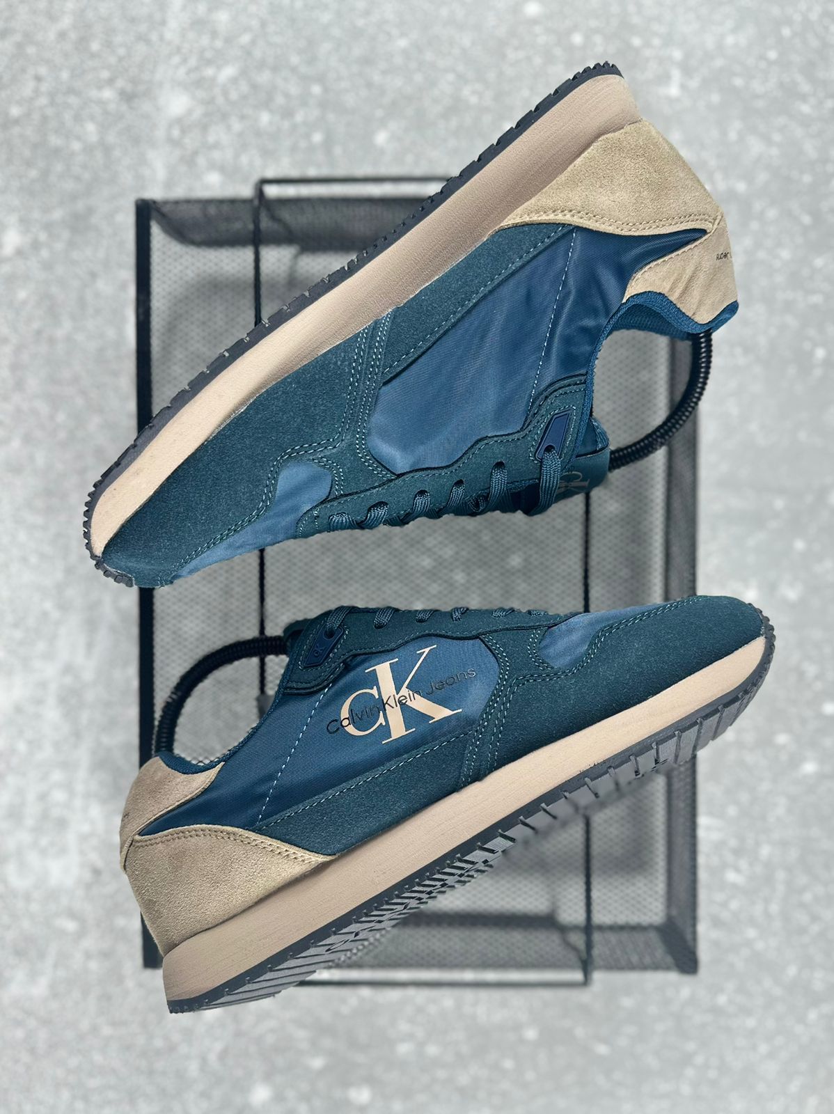 CALVIN KLEIN CK ACK CABALLERO AZUL BEIGE