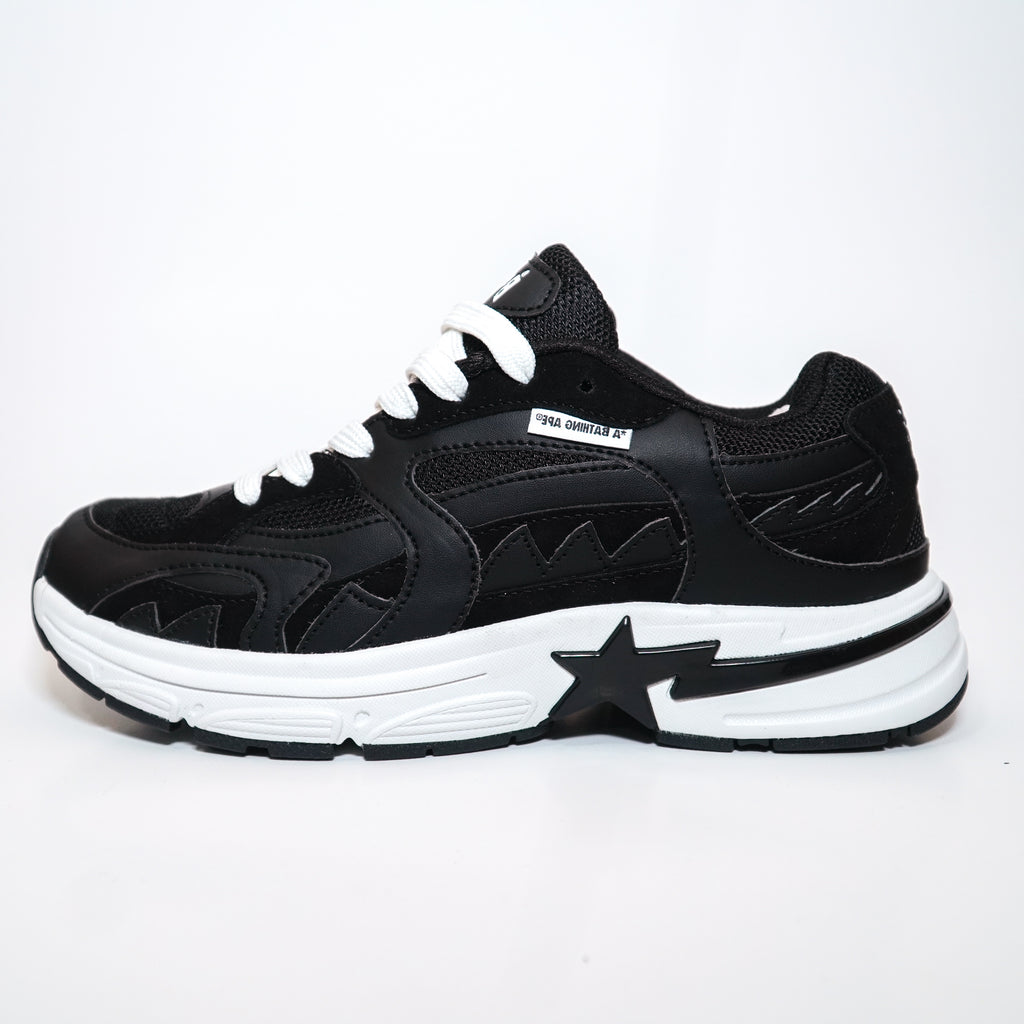 BAPE CABALLERO NEGRO BLANCO