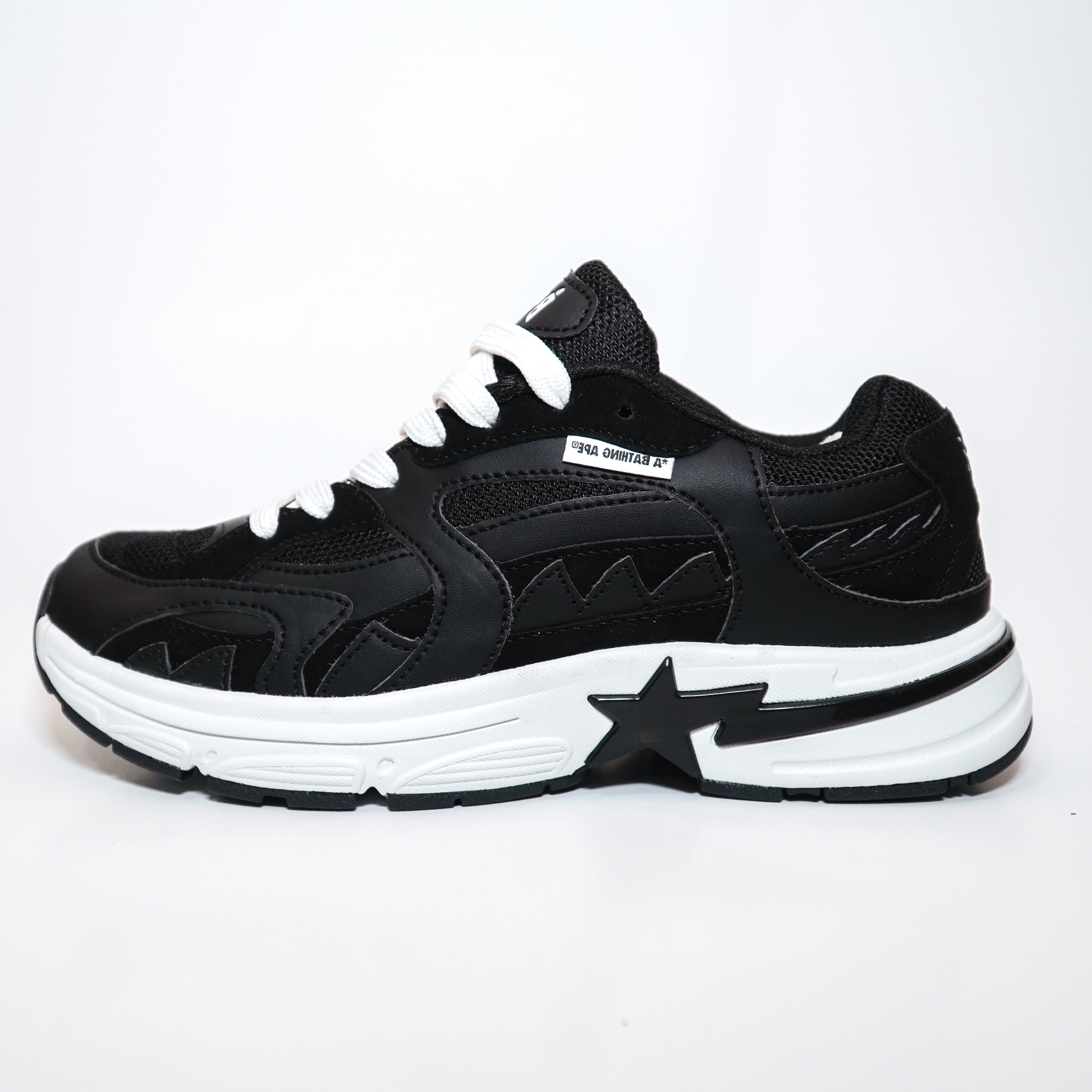 BAPE CABALLERO NEGRO BLANCO