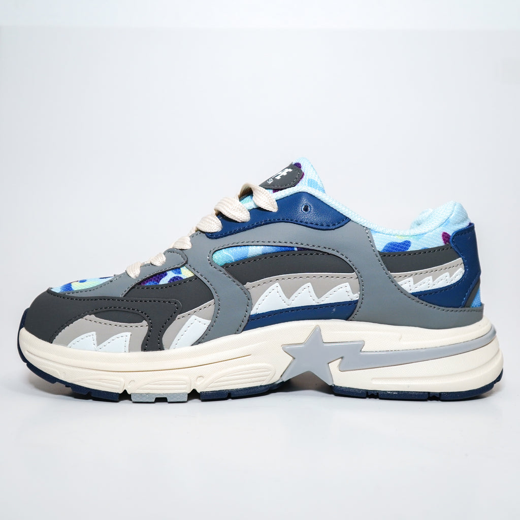BAPE CABALLERO AZUL GRIS