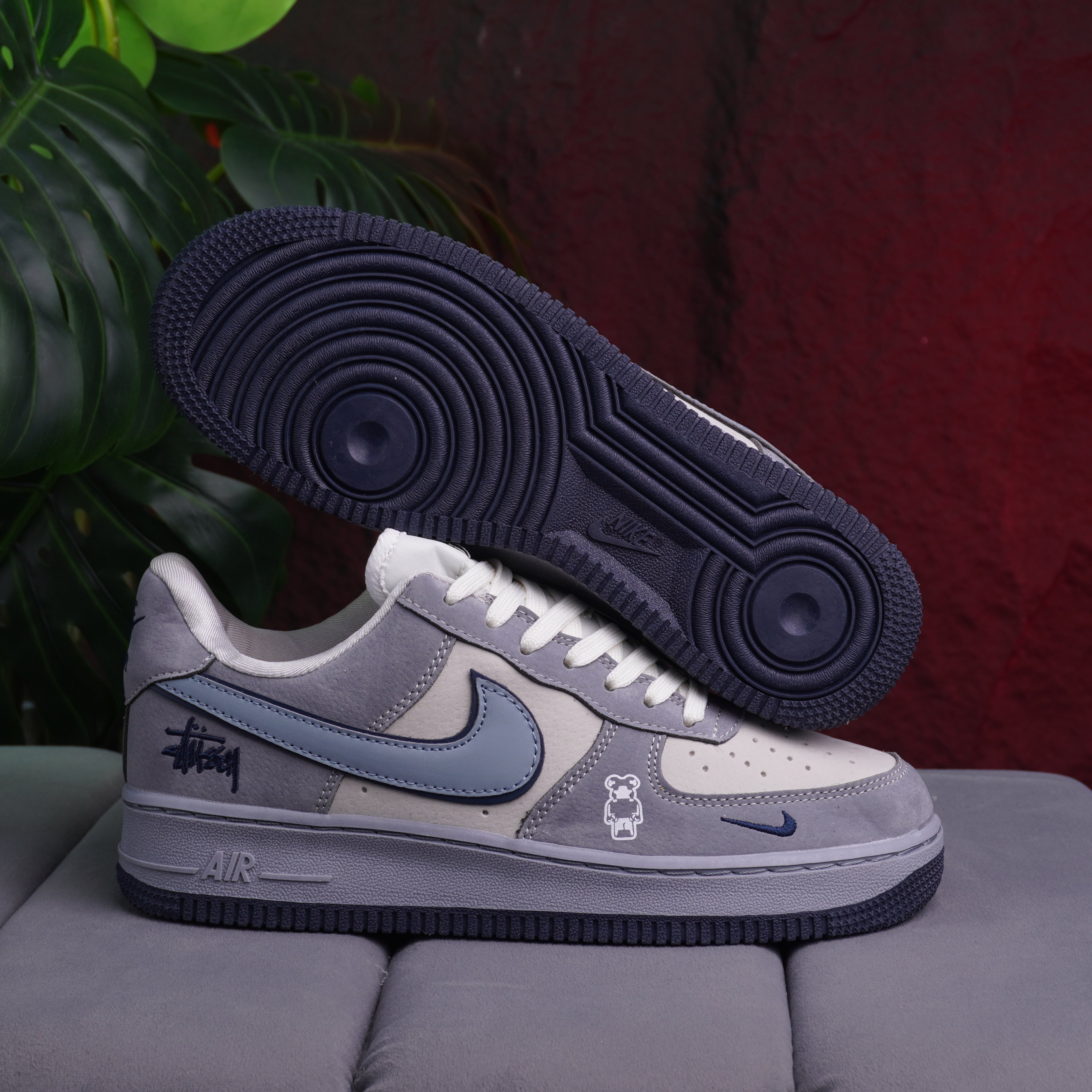 NIKE FOR ONE CABALLERO GRIS AZUL