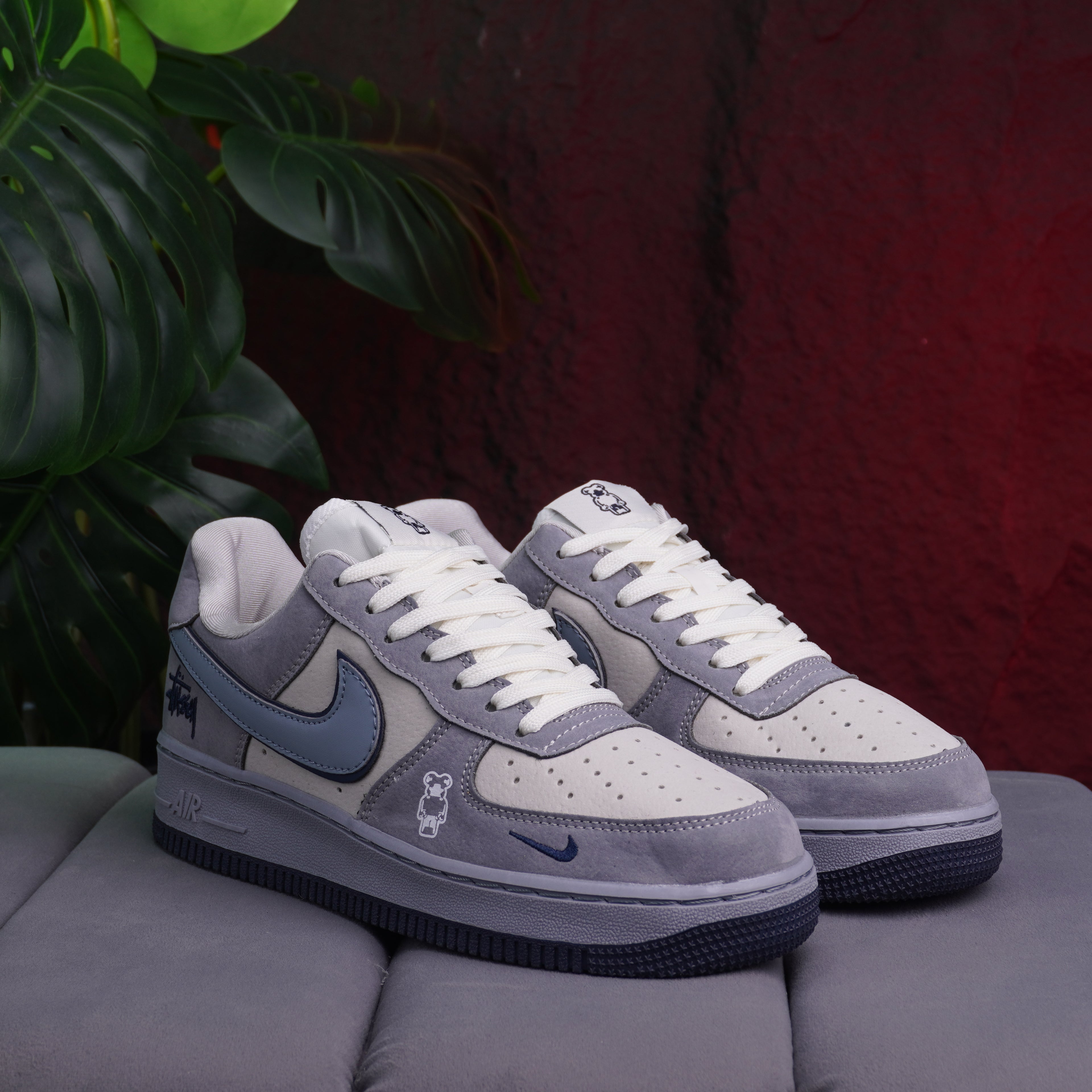 NIKE FOR ONE CABALLERO GRIS AZUL