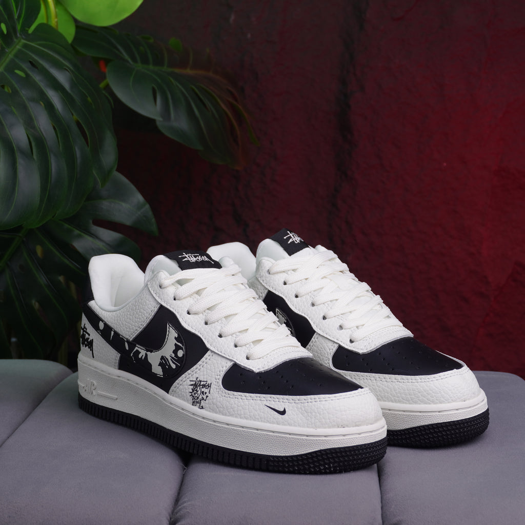 NIKE AIR FORCE ONE CABALLERO BEIGE NEGRO