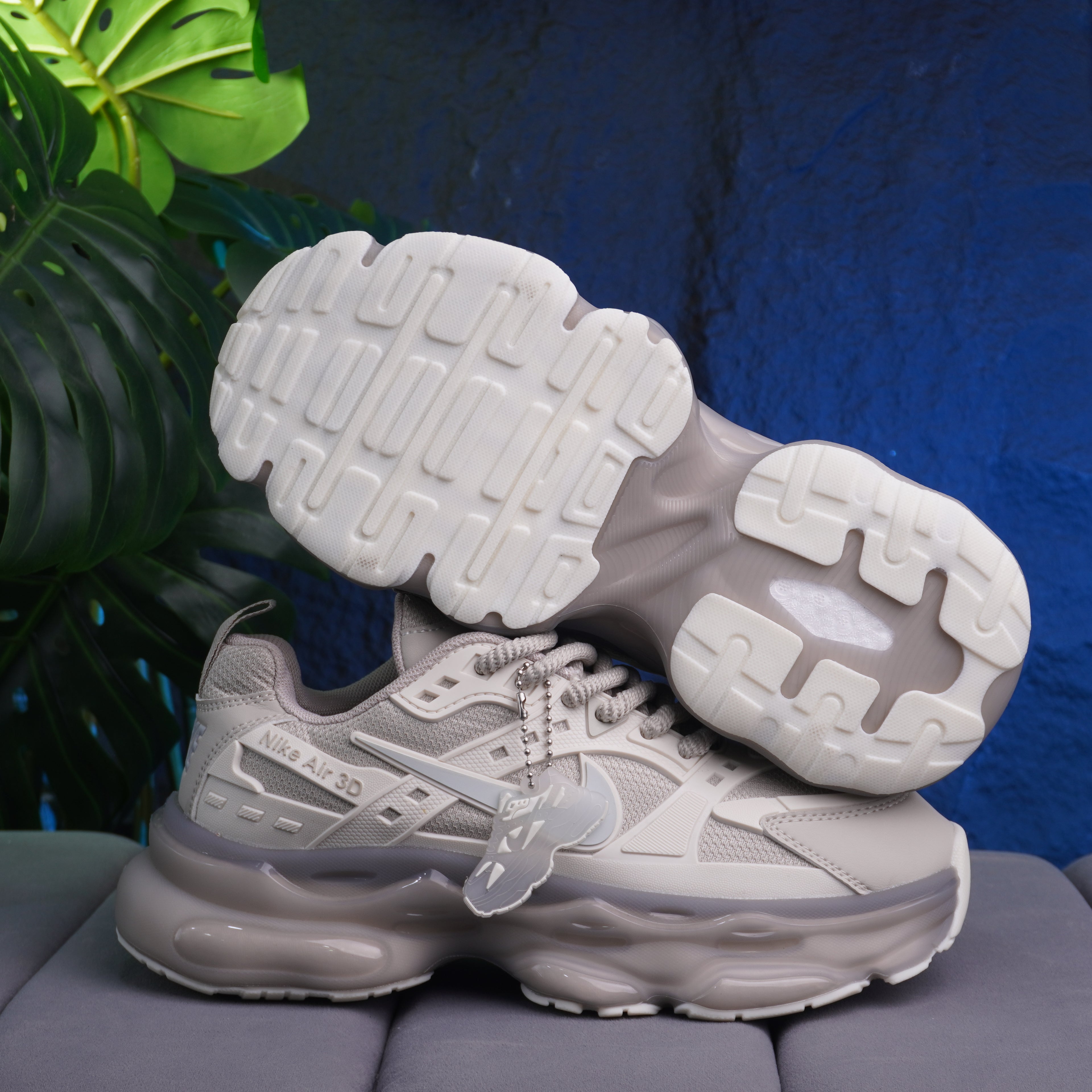 NIKE AIR 3D CABALLERO BEIGE GRIS