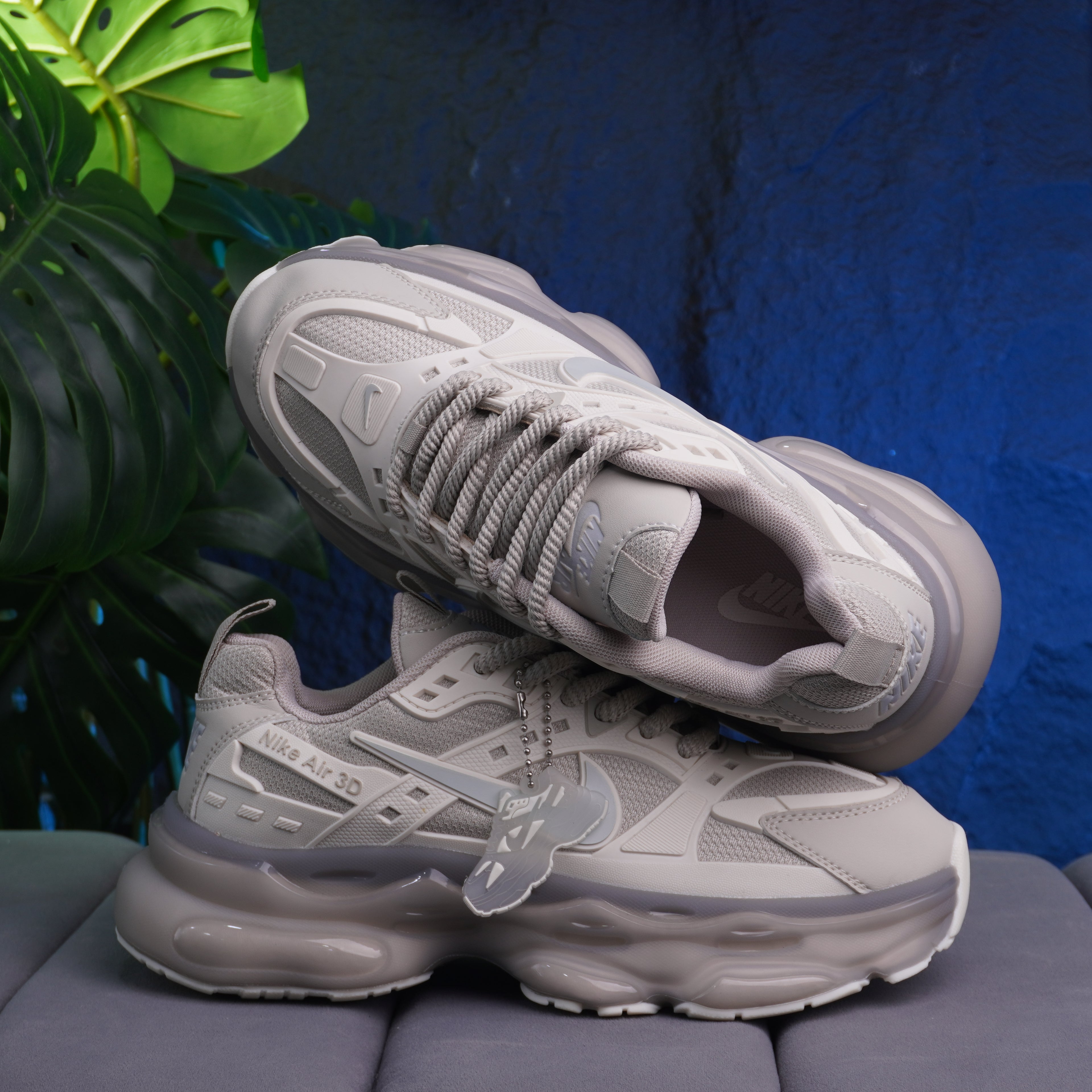 NIKE AIR 3D CABALLERO BEIGE GRIS