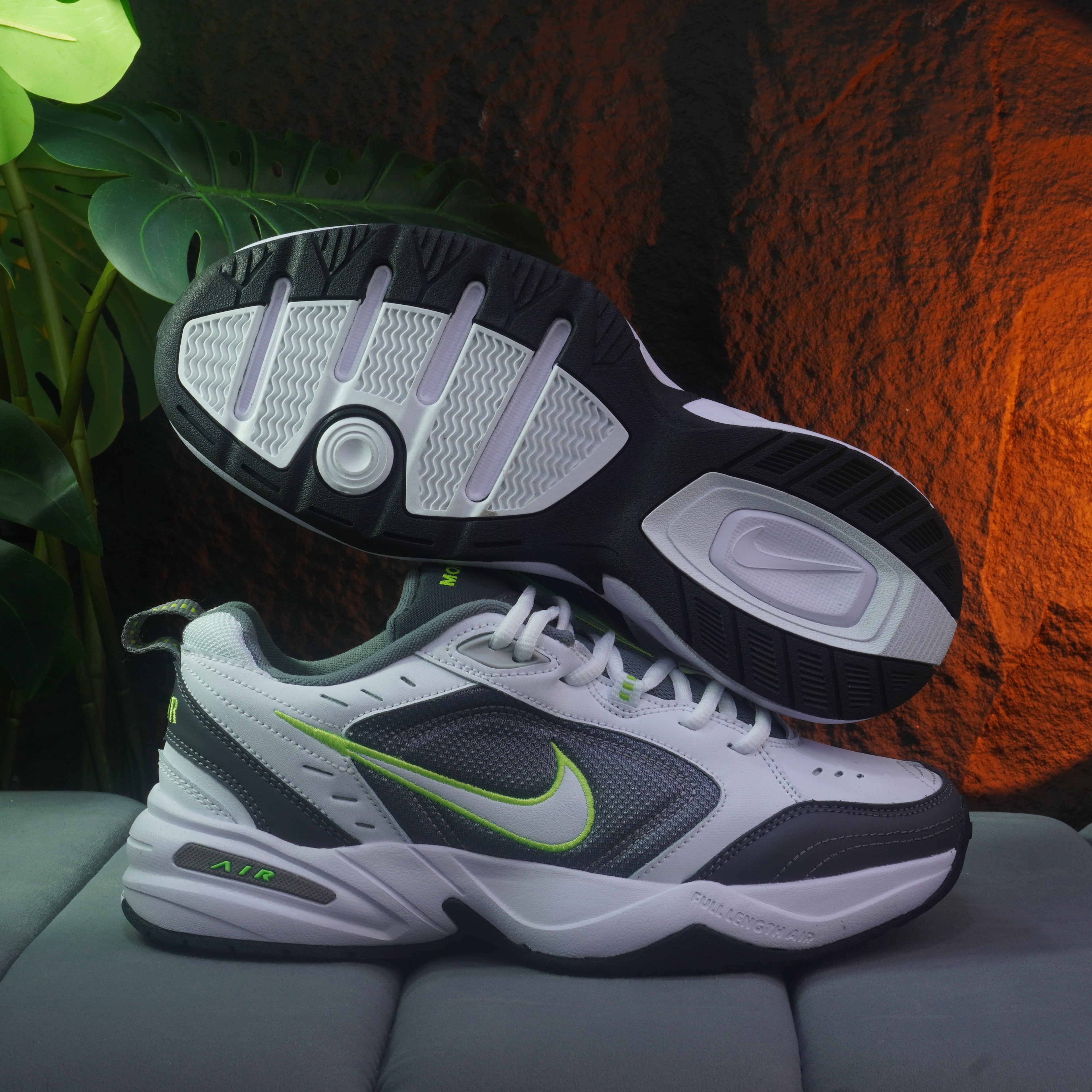 NIKE MONARCH IV CABALLERO BLANCO GRIS VERDE