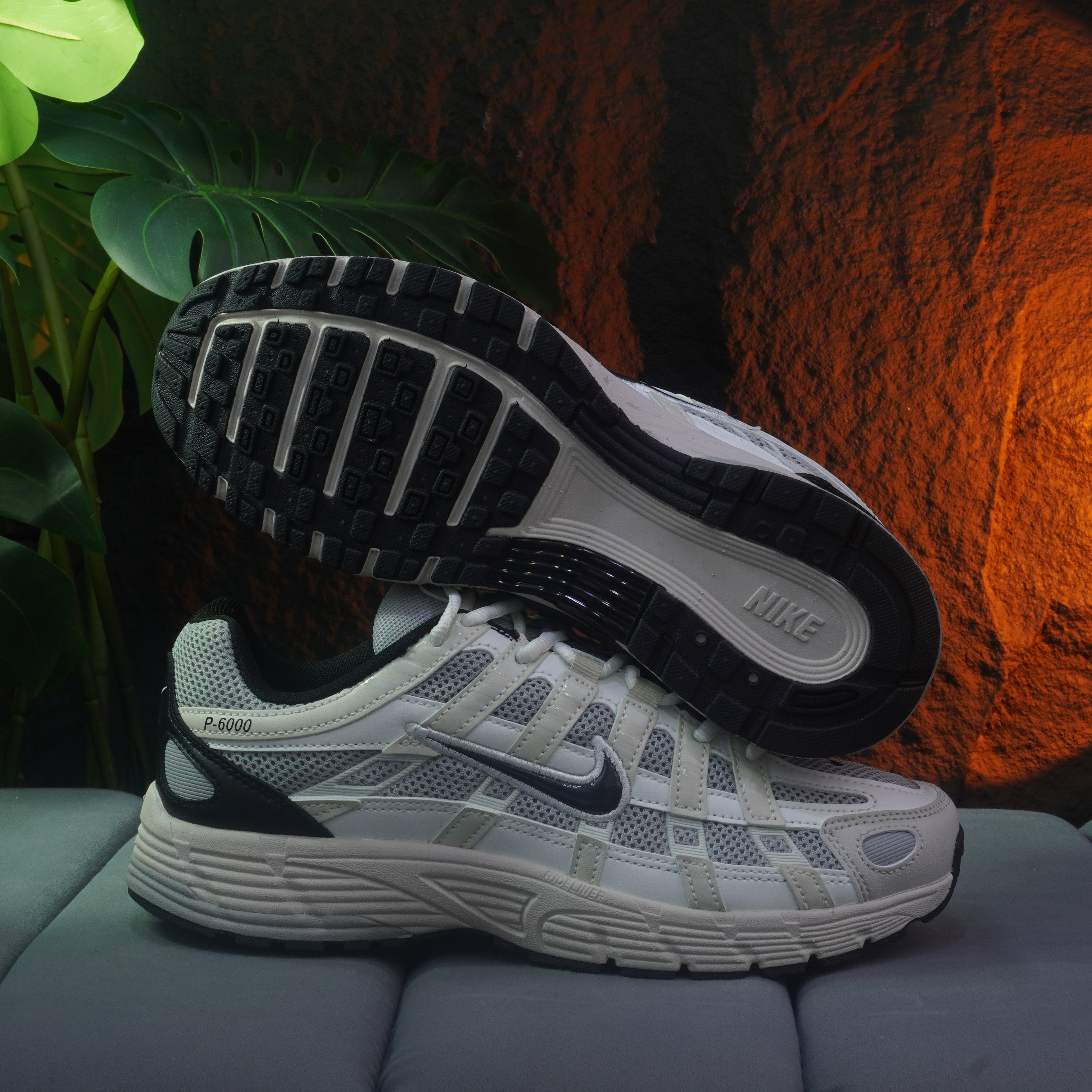 NIKE P-6000 CABALLERO BLANCO NEGRO
