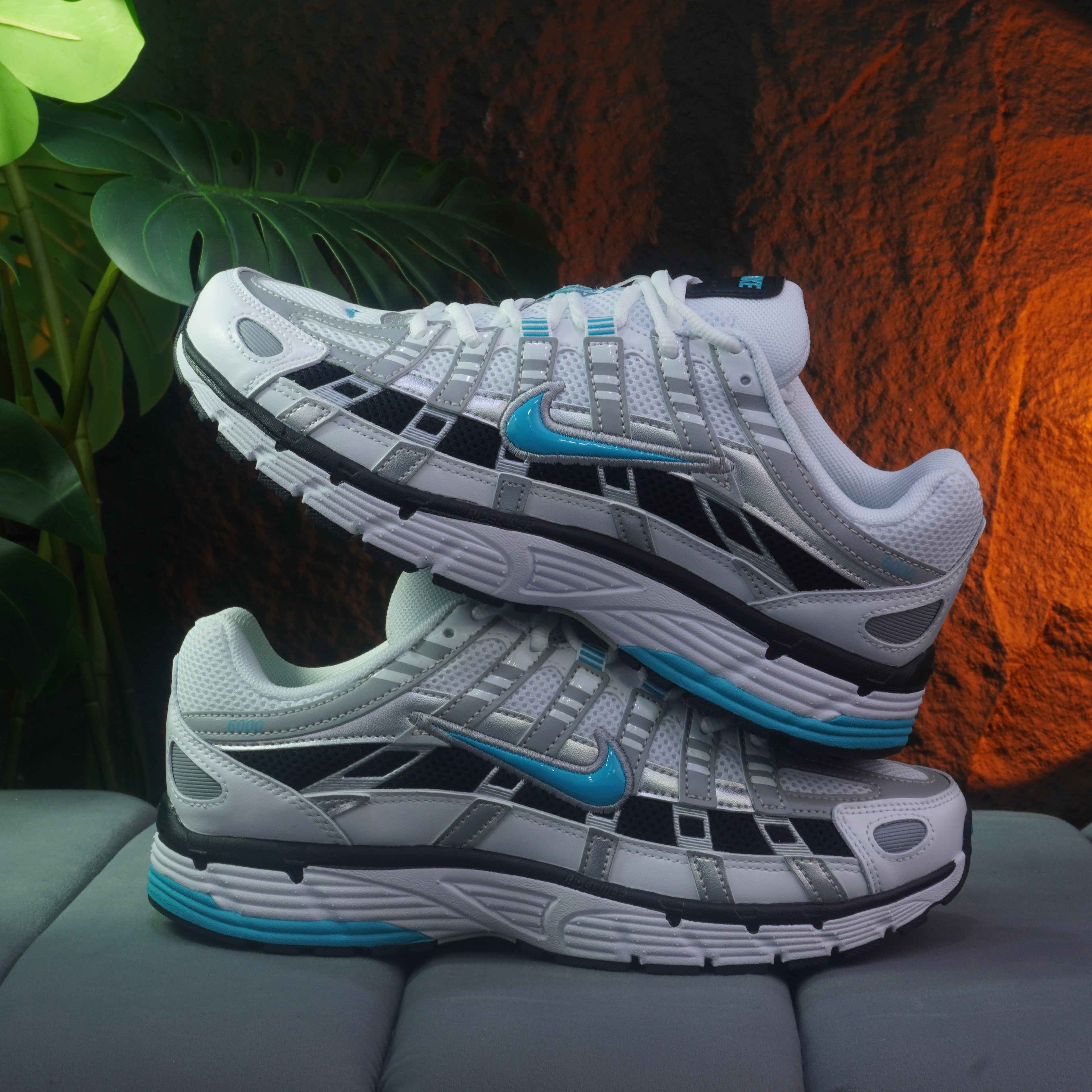 NIKE P-6000 CABALLERO BLANCO AZUL NEGRO