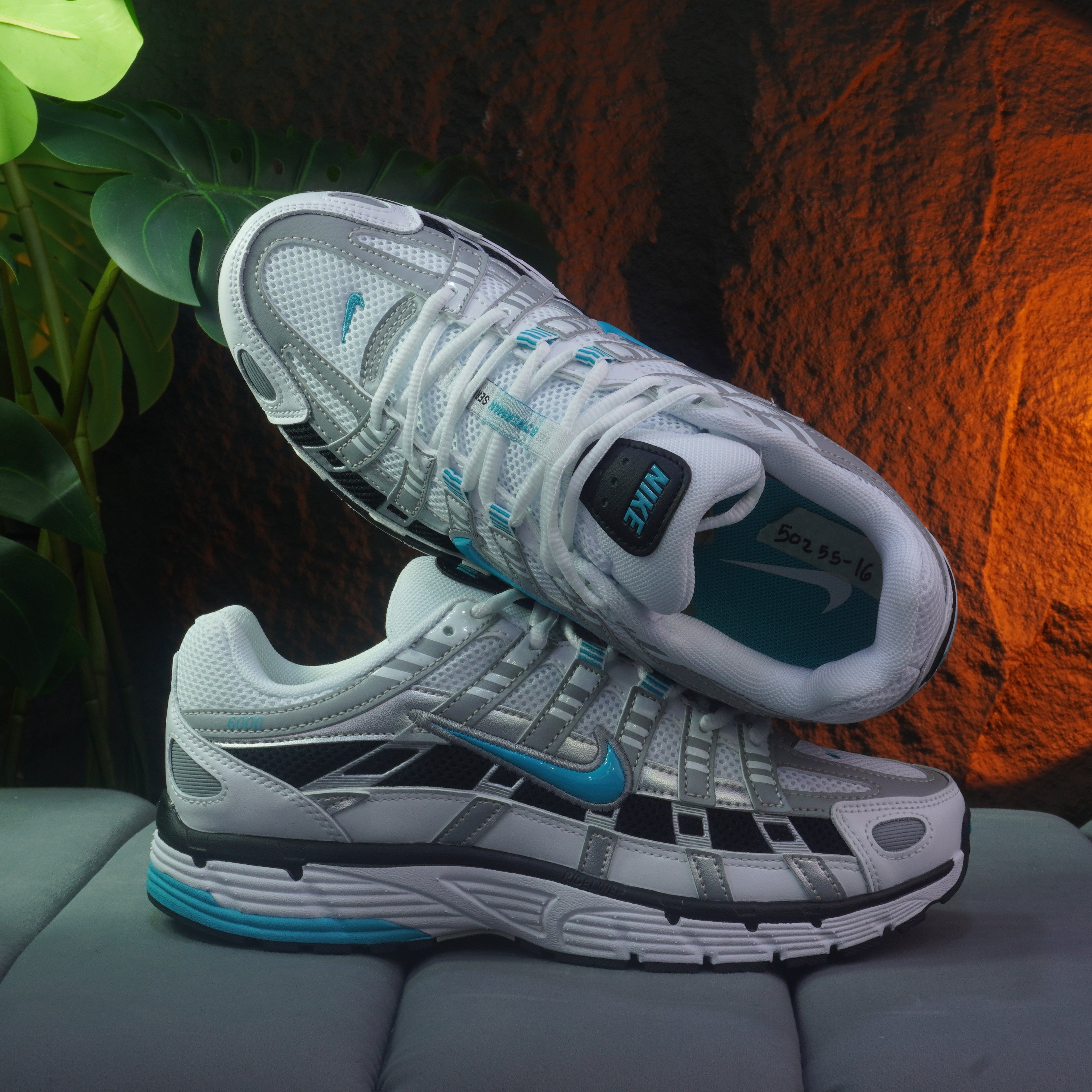 NIKE P-6000 CABALLERO BLANCO AZUL NEGRO