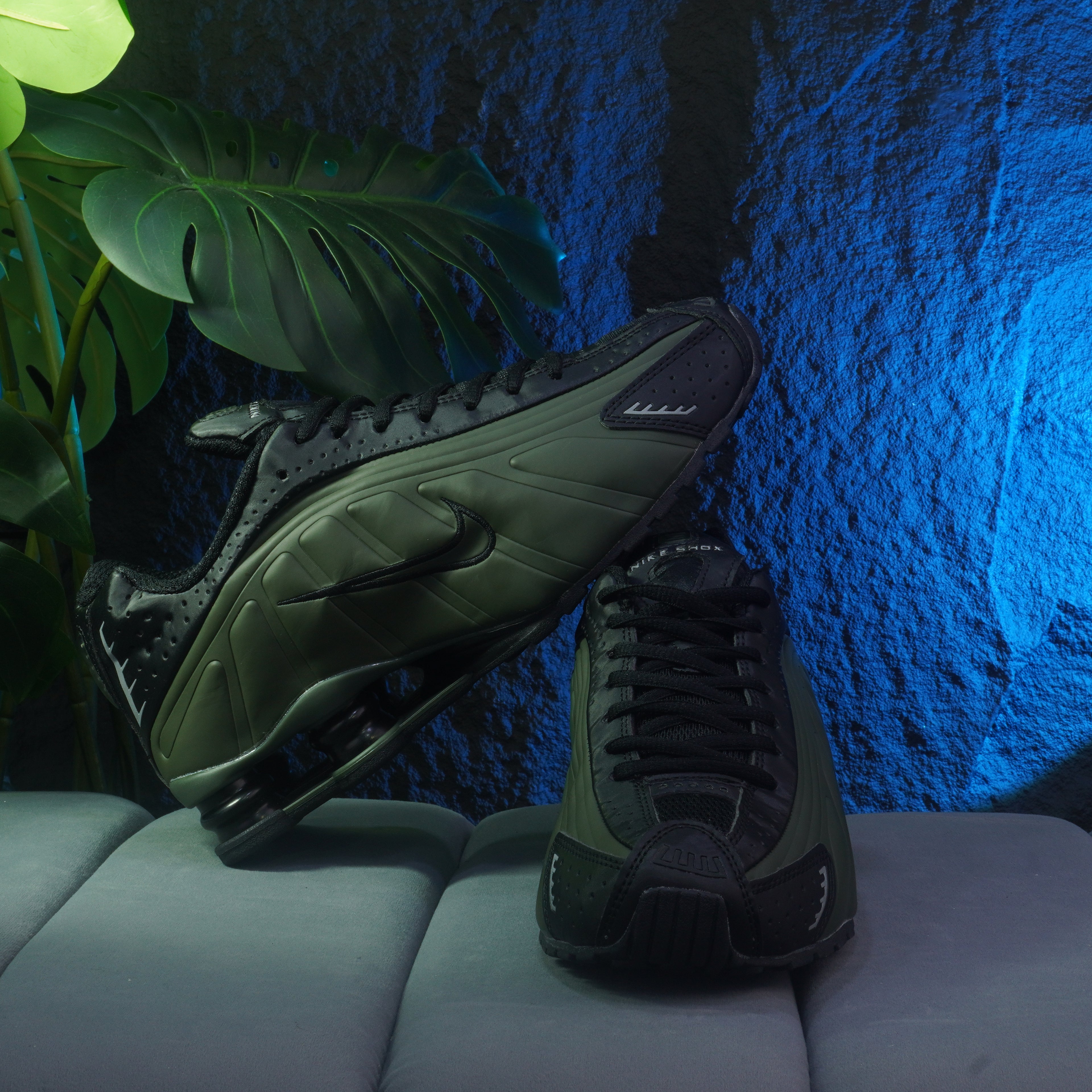 NIKE SHOX CABALLERO NEGRO VERDE