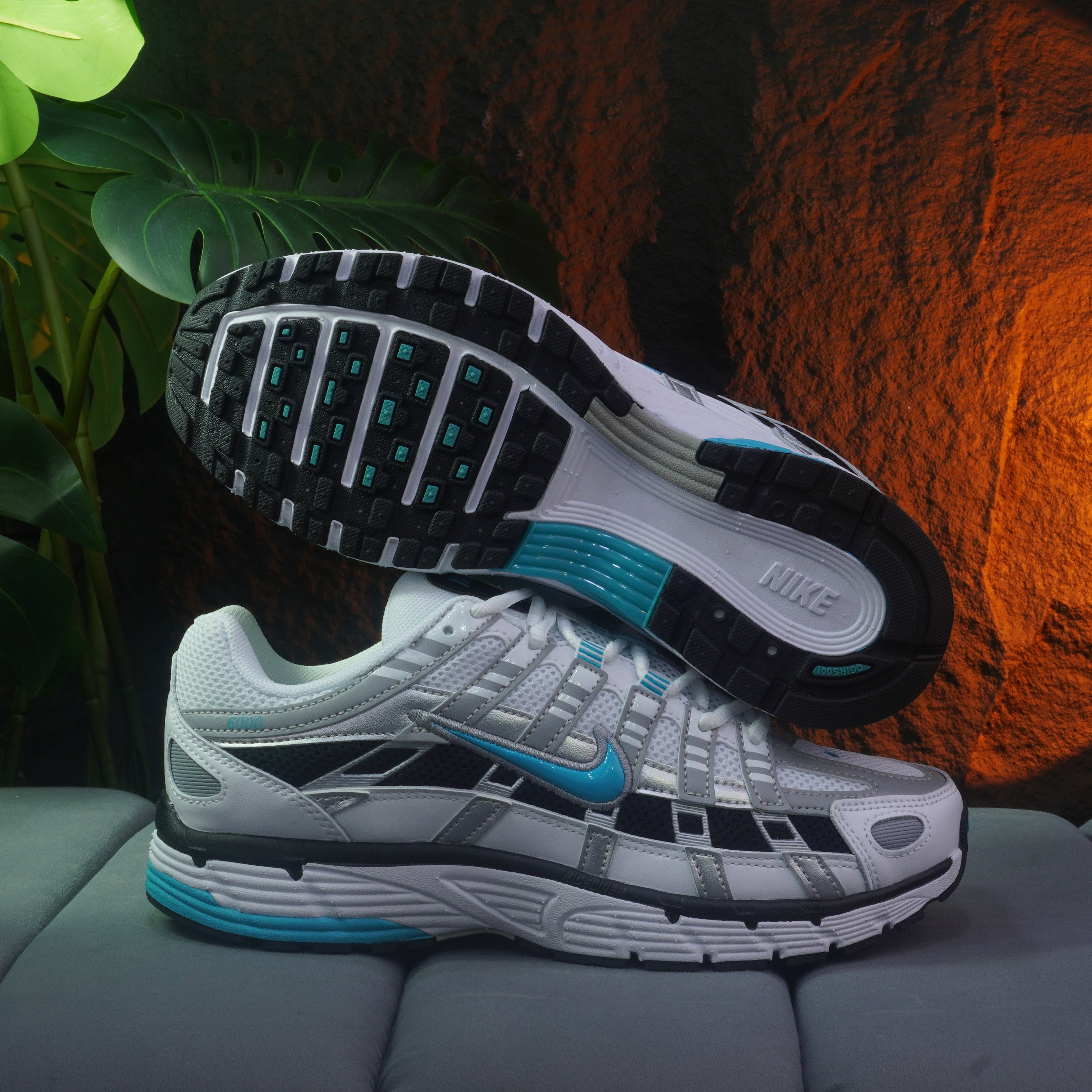 NIKE P-6000 CABALLERO BLANCO AZUL NEGRO