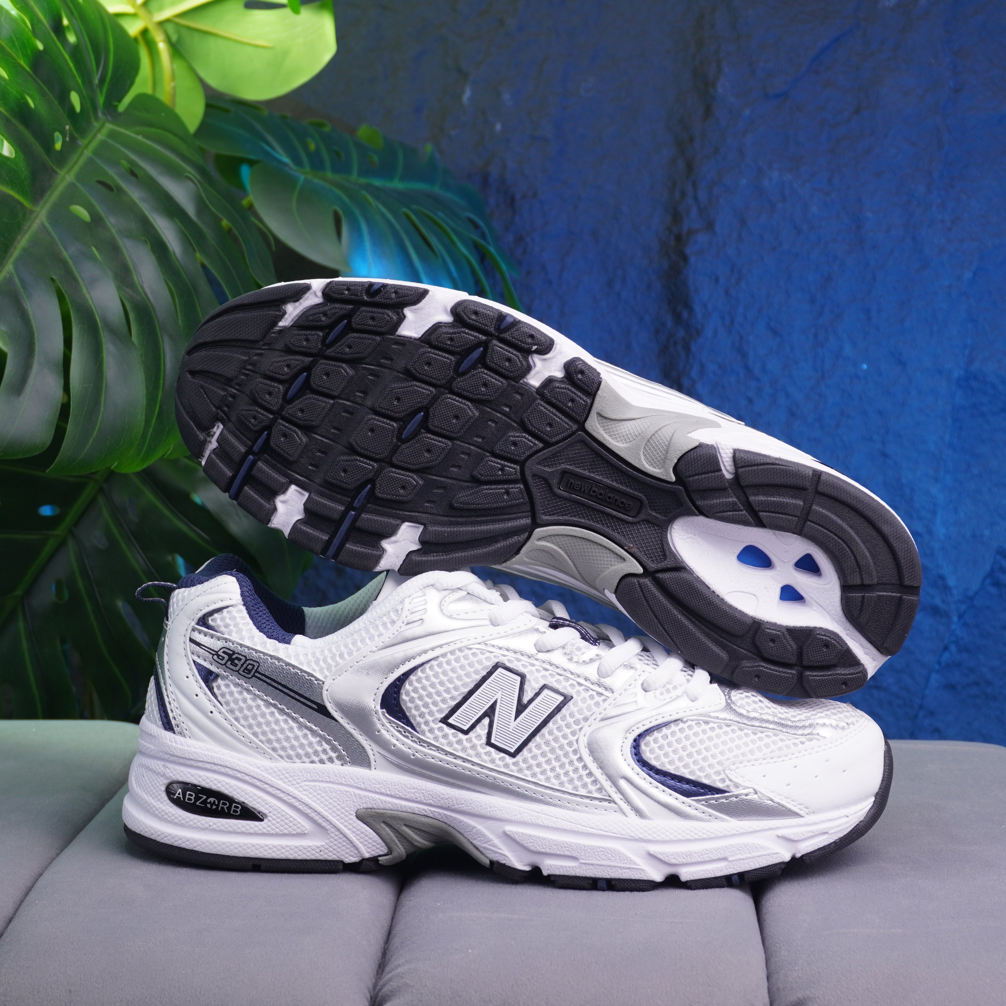 NEW BALANCE 530 DAMA BLANCO AZUL