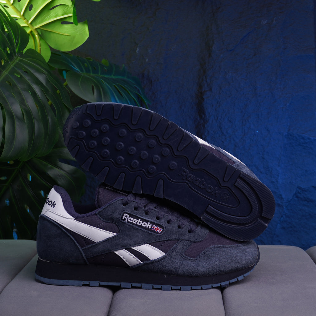 REEBOK CLASSIC LEATHER CABALLERO BLANCO AZUL