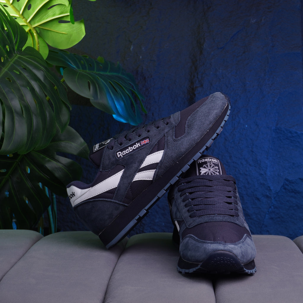 REEBOK CLASSIC LEATHER CABALLERO BLANCO AZUL