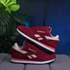 REEBOK CLASSIC LEATHER DAMA BEIGE ROJO