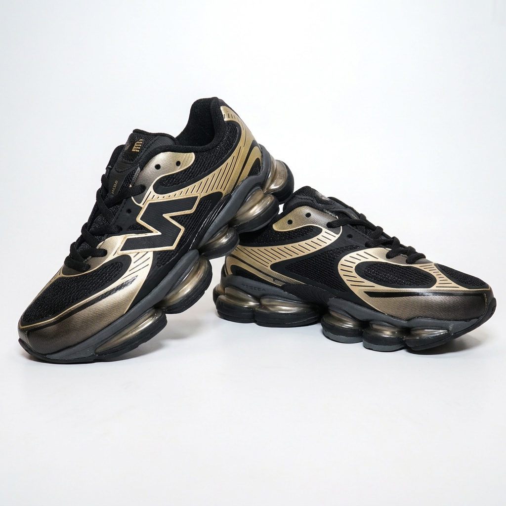 NEW BALANCE 2000 DAMA NEGRO DORADO