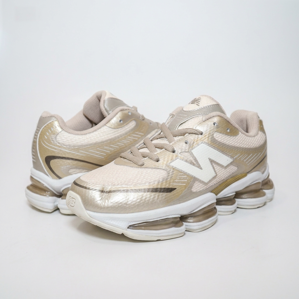 NEW BALANCE 2000 DAMA DORADO BLANCO