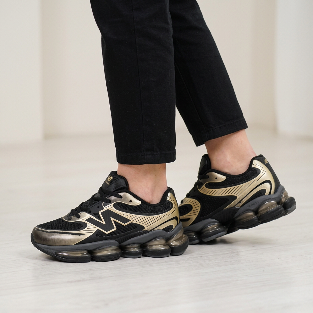 NEW BALANCE 2000 DAMA NEGRO DORADO