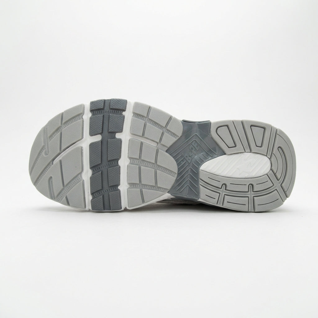 BAPE CABALLERO GRIS BLANCO